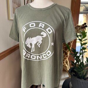 Lucky Brand Ford Bronco Tee, Womens XL, Bucking Horse Logo